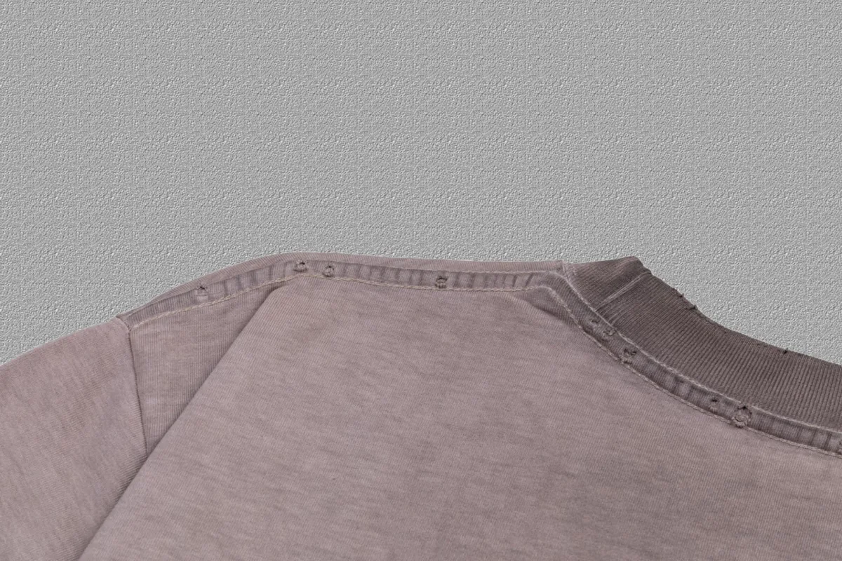 P90✨🔥 [balenciaga] 2026FW Paris lettering short-sleeved T-shirt Premium 26s double yarn 300g fabric, washed and sprayed with old and frayed craftsmanship Color: washed brown, washed Purple, washed Gray Size: S M L XL 2XL